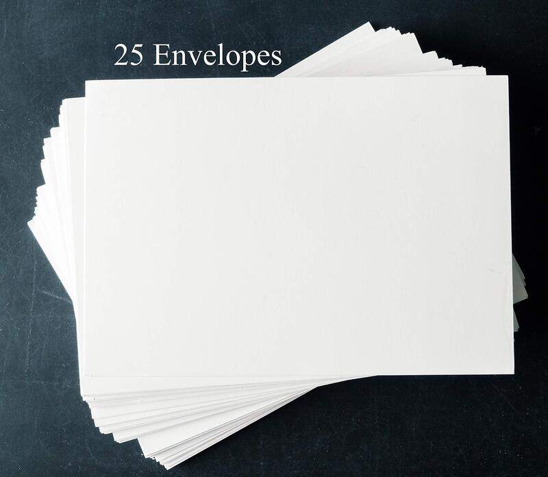 Set of 25 Floral Invitations Include 25 envelopes. Quality & Heavy 14 pt. Paper Matte with envelopes Included. Flower Invitation for Bridal Shower, Wedding, Baby Shower and Birthdays.